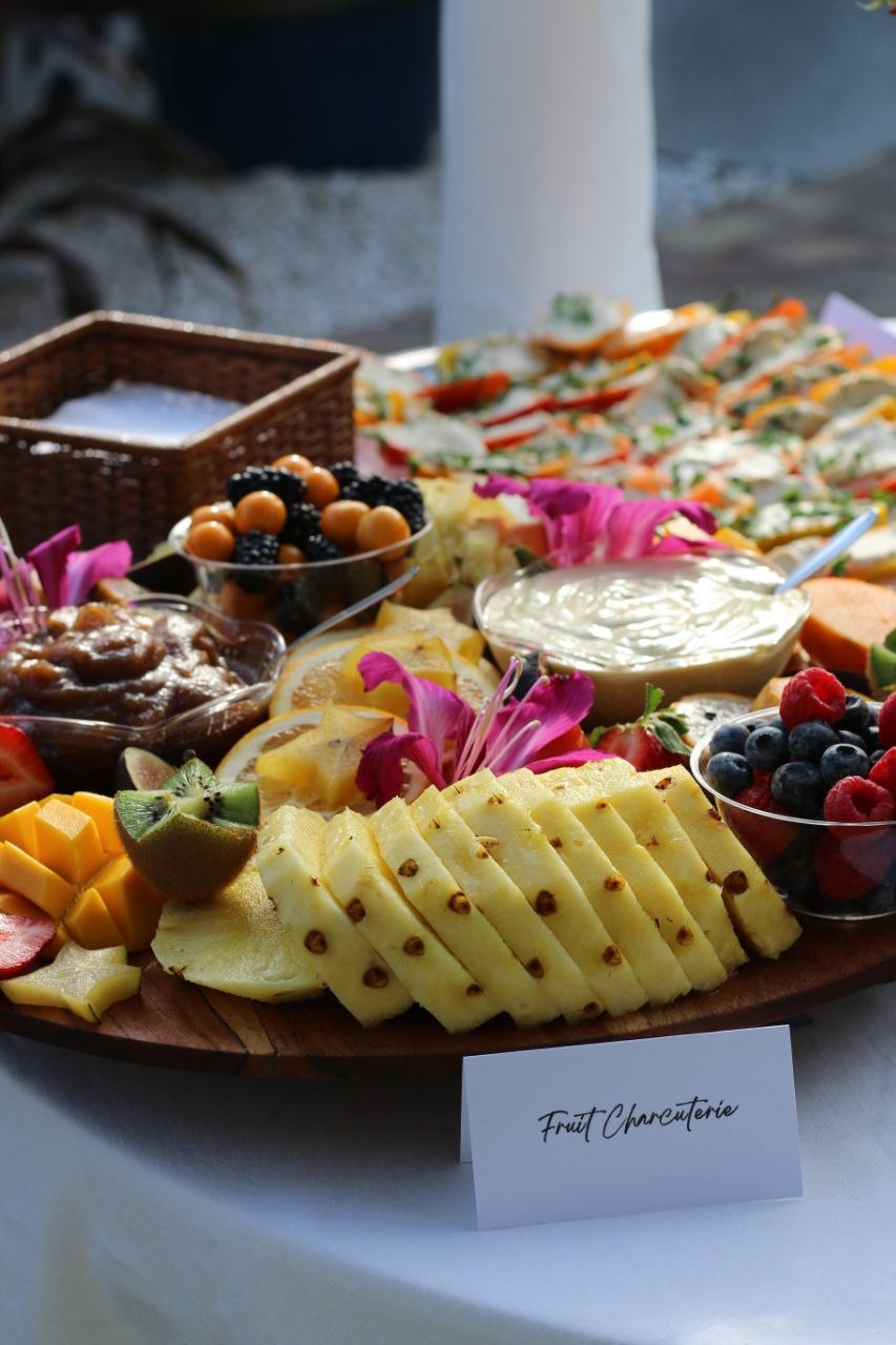 Raw vegan fruit charcuterie